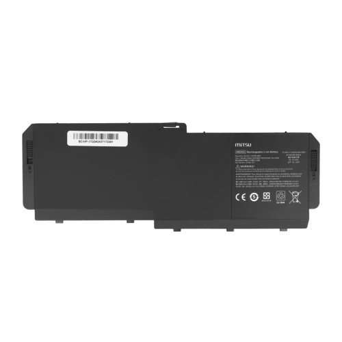 Bateria Mitsu do HP ZBook 17 G5, G6-15253152