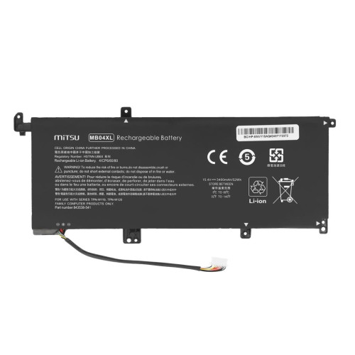 Bateria Mitsu do HP Envy 15-aq, 15t-aq, x360 15-ar-15253164