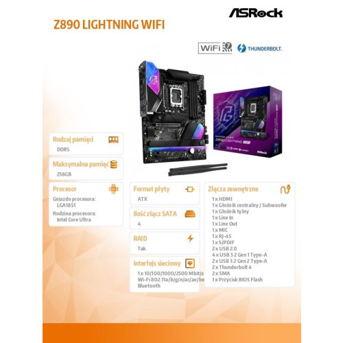 Płyta główna Z890 LIGHTNING WIFI ATX-15254660