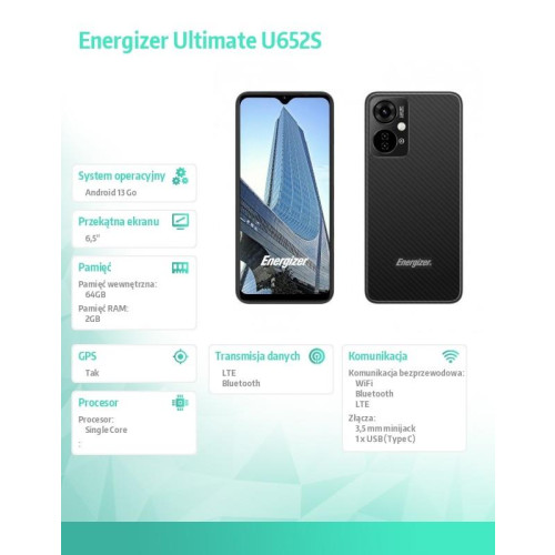 Smartfon Ultimate U652S 2GB RAM 64GB 6,51