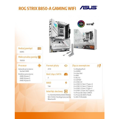 Płyta główna ROG STRIX B850-A GAMING WIFI-15254840