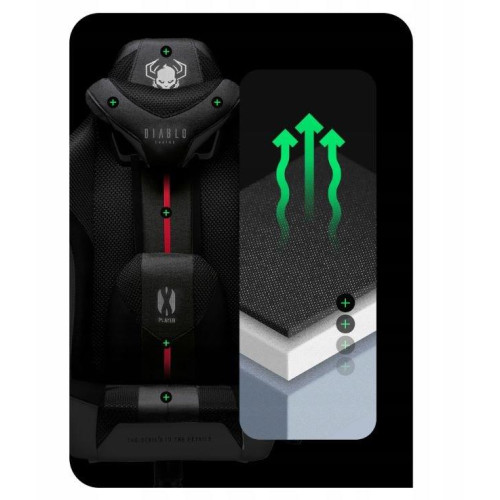 Fotel gamingowy DIABLO X-PLAYER 2.0 normal fotel biało-czarny-15263822
