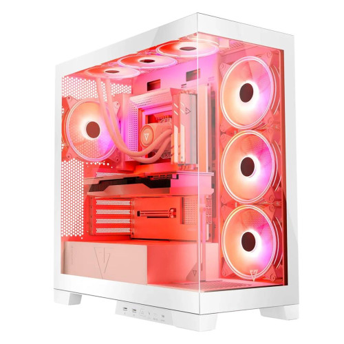 MODECOM OBUDOWA VOLCNO SPACE APEX ARGB MIDI WHITE-10625664