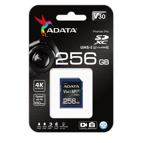 ADATA ASDX256GUI3V30S-R pamięć flash 256 GB SDXC UHS-I Klasa 10-15278389