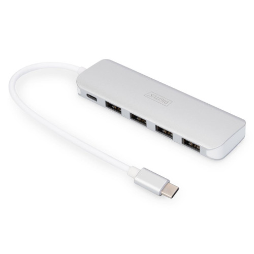 Digitus 4-portowy hub USB Type-C™ (USB 3.0) + PD
