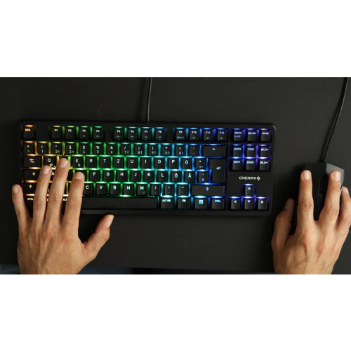 CHERRY G80-3000N RGB TKL klawiatura Uniwersalne USB QWERTZ Niemiecki Czarny-15278924