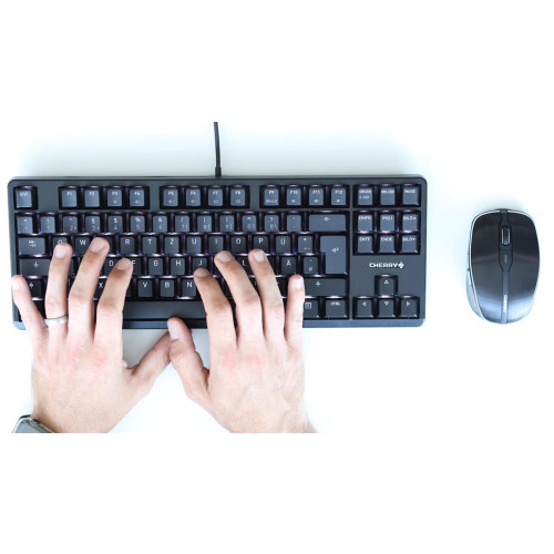 CHERRY G80-3000N RGB TKL klawiatura Uniwersalne USB QWERTZ Niemiecki Czarny-15278925