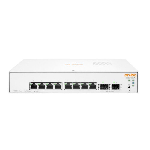 HPE Aruba Networking JL680A łącza sieciowe Zarządzany Gigabit Ethernet (10/100/1000) 1U Biały