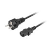 Kabel zasilający CCE 7/7 - IEC 320 C13 2M VDE prosty czarny