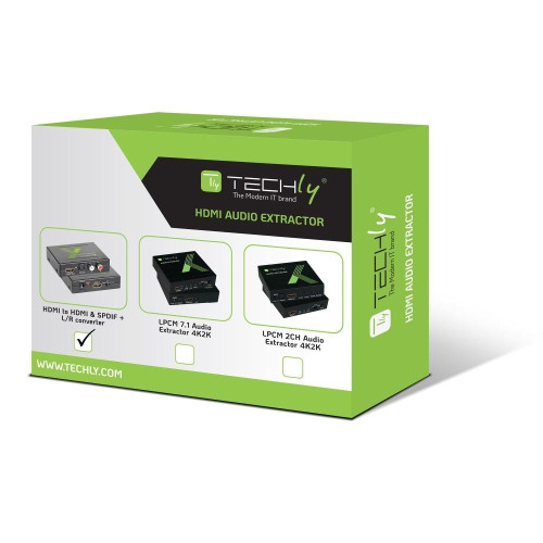 Techly IDATA HDMI-EA konwerter plików audio Czarny-15337938