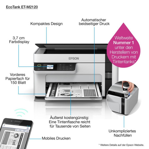 Epson EcoTank ET-M2120 Atramentowa A4 1440 x 720 DPI 32 stron/min Wi-Fi-15346733