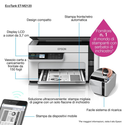 Epson EcoTank ET-M2120 Atramentowa A4 1440 x 720 DPI 32 stron/min Wi-Fi-15346740