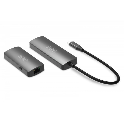Przedłużacz/Extender USB-C - HDMI 30m po skrętce Cat.6 4K120Hz HDCP 2.3 (zestaw)-15392497