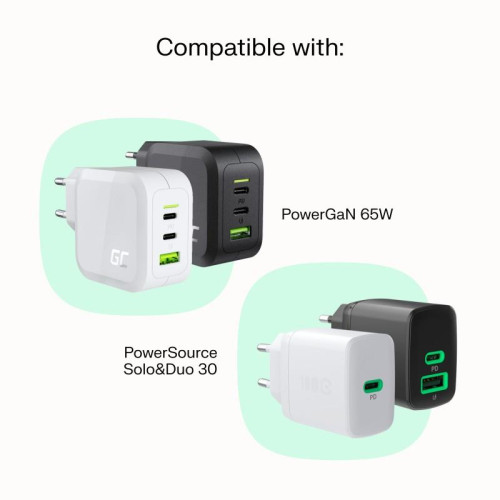 Kabel USB-C-USB-C PowerStream 100W oplot 1,2m zielony-15393353