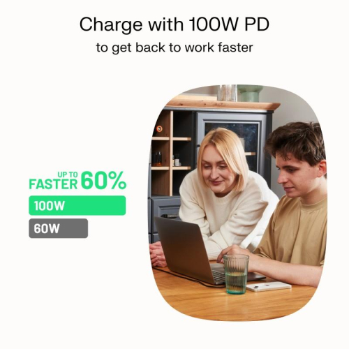 Kabel USB-C-USB-C PowerStream 100W oplot 2m biały-15393410