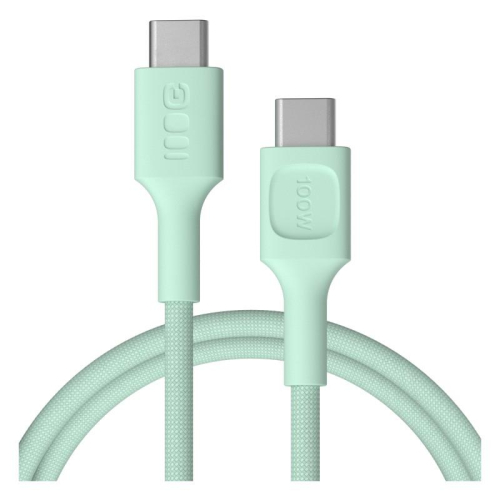 Kabel USB-C-USB-C PowerStream 100W oplot 0.3m zielony