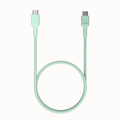 Kabel USB-C-USB-C PowerStream 100W oplot 0.3m zielony-15393429