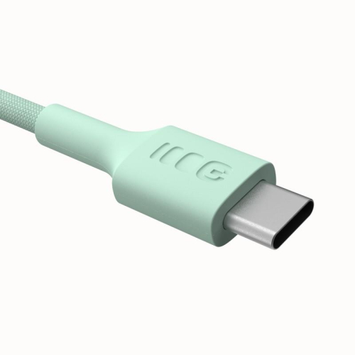Kabel USB-C-USB-C PowerStream 100W oplot 0.3m zielony-15393431