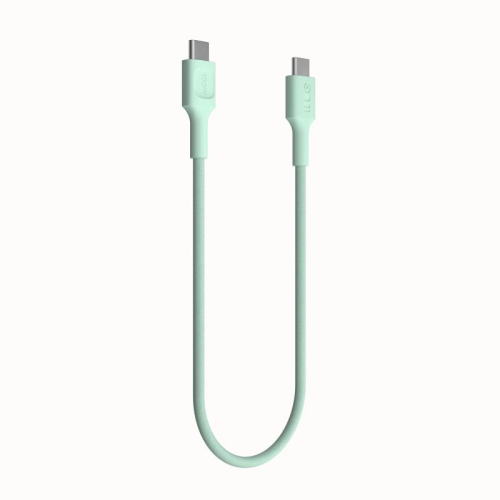 Kabel USB-C-USB-C PowerStream 100W oplot 0.3m zielony-15393432