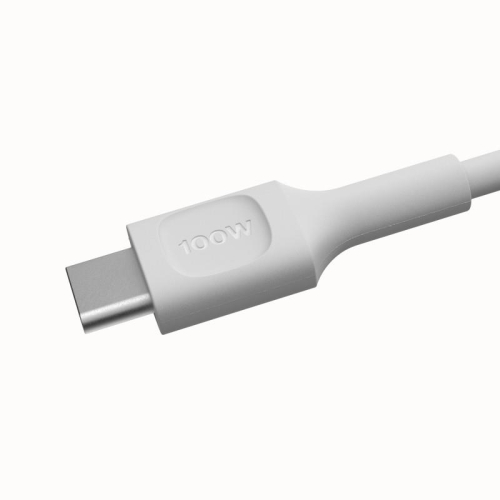 Kabel USB-C-USB-C PowerFlex 100W silikonowy 0.3m biały-15393735
