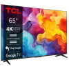 Telewizor TCL 65P655 LED 65'' 4K Ultra HD Google TV Dolby Audio DVB-T2 Czarny-15428257