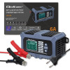 Qoltec Inteligentna mikroprocesorowa ładowarka z testerem baterii i funkcją naprawy 12V | 6A | LCD | Prostownik do aku