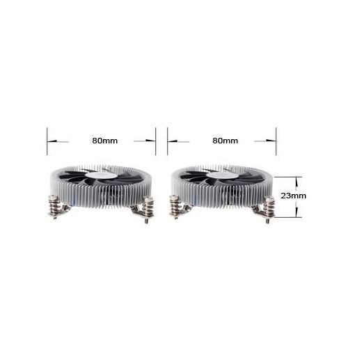 Silverstone SST-NT07-115X system chłodzenia komputerów Chipset Chlodnica/wentylator 8 cm Czarny, Metaliczny-15400507
