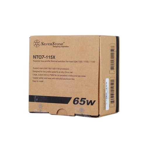 Silverstone SST-NT07-115X system chłodzenia komputerów Chipset Chlodnica/wentylator 8 cm Czarny, Metaliczny-15400508