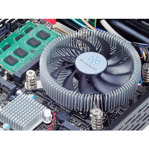 Silverstone SST-NT07-115X system chłodzenia komputerów Chipset Chlodnica/wentylator 8 cm Czarny, Metaliczny-15400512