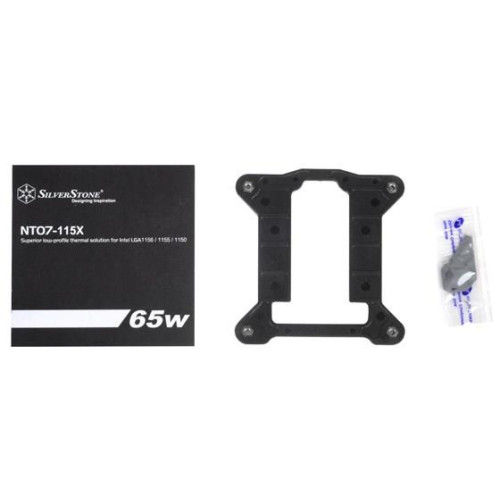 Silverstone SST-NT07-115X system chłodzenia komputerów Chipset Chlodnica/wentylator 8 cm Czarny, Metaliczny-15400516