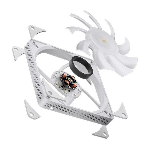 Jonsbo HX6200D Procesor Chłodnica powietrza 12 cm Biały 1 szt.-15400591