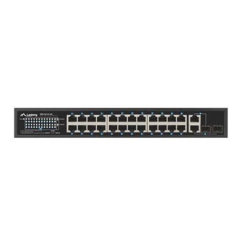 SWITCH LANBERG RSFE-24P-2C-250 24X 100MB POE+/2X COMBO RACK 19