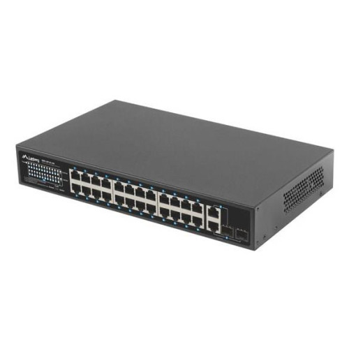 SWITCH LANBERG RSFE-24P-2C-250 24X 100MB POE+/2X COMBO RACK 19