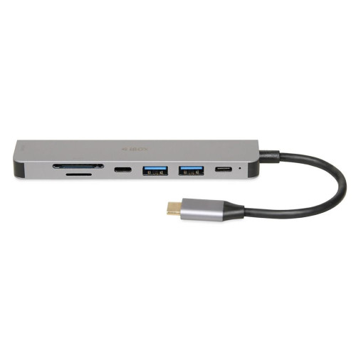 IBOX HUB USB IUH3SL4K SLIM USB3.2 HDMI 4K PD100W-15418534