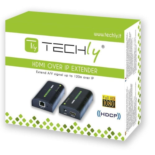 TECHLY ODBIORNIK EXTENDER HDMI PO SKRĘTCE OVER IP DO 120M IDATA EXTIP-373R-15419163