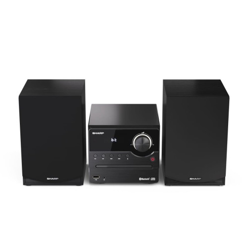 Sharp XL-B512(BK) Mikrosystem Hi-Fi, CD/FM/USB/Bluetooth v5.0, 45W, czarny Sharp | Mikrosystem Hi-Fi | XL-B512(BK) | Gni