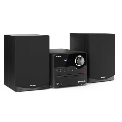 Sharp XL-B512(BK) Mikrosystem Hi-Fi, CD/FM/USB/Bluetooth v5.0, 45W, czarny Sharp | Mikrosystem Hi-Fi | XL-B512(BK) | Gniazdo USB | Wejście AUX | Łączn