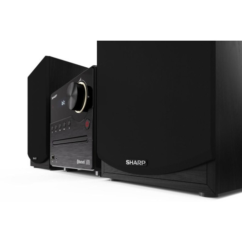 Sharp XL-B512(BK) Mikrosystem Hi-Fi, CD/FM/USB/Bluetooth v5.0, 45W, czarny Sharp | Mikrosystem Hi-Fi | XL-B512(BK) | Gni