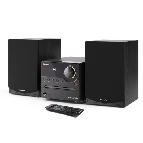 Sharp XL-B512(BK) Mikrosystem Hi-Fi, CD/FM/USB/Bluetooth v5.0, 45W, czarny Sharp | Mikrosystem Hi-Fi | XL-B512(BK) | Gni