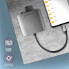 Axagon CRE-S3C czytnik kart USB 3.2 Gen 1 (3.1 Gen 1) Type-C Szary-15552351