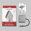 Axagon CRE-S3C czytnik kart USB 3.2 Gen 1 (3.1 Gen 1) Type-C Szary-15552353