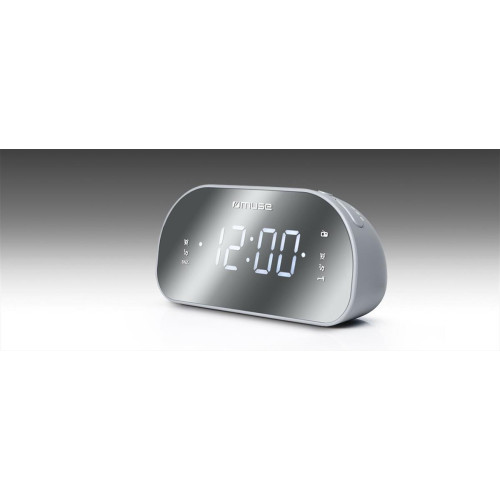 Muse M-170CMR radio Zegar Cyfrowy Lustro, Biały-15556180
