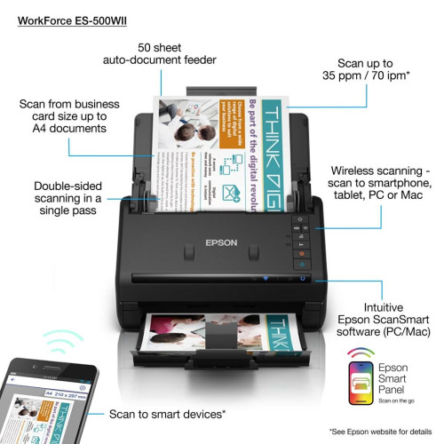 Skaner Epson Workforce ES-500WII B11B263401-15559537