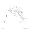 Neomounts DS75-450BL2 uchwyt / stojak do monitorów 81,3 cm (32