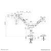 Neomounts DS70-750BL2 uchwyt / stojak do monitorów 68,6 cm (27