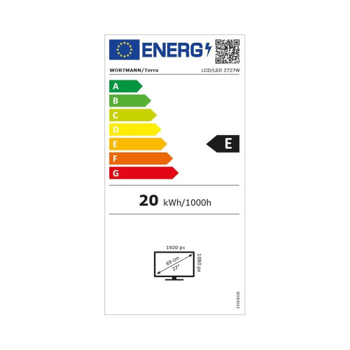 Wortmann AG TERRA 3030230 monitor komputerowy 68,6 cm (27") 1920 x 1080 px Full HD LED Czarny-14086520