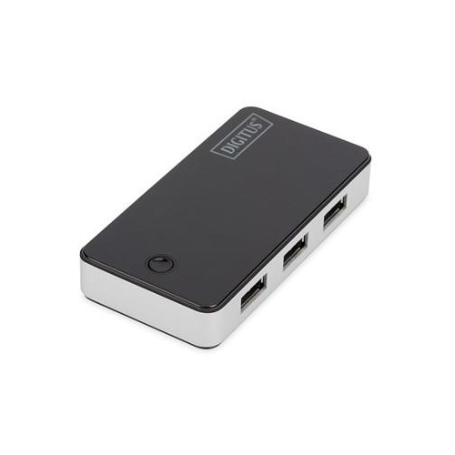 Digitus Hub USB 3.0, 4 porty, czarny