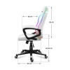 Fotel gamingowy Huzaro Force 2.5 RGB WHITE MESH-15702691