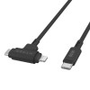 HYPER HyperJuice kabel USB USB 2.0 1,5 m USB C USB C/Lightning Czarny-15751643