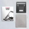 Axagon STND-L stojak na laptop Podstawka na notebooka Szary 40,6 cm (16